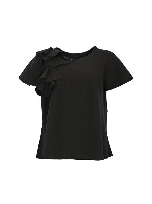 Maglia Ellen in lana nero Liviana Conti | F5WA70Y69-0